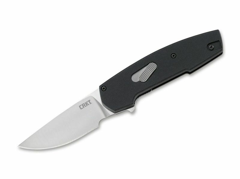 CRKT CR-6321 COTTIDAE™ BLACK vreckový nôž 6,6 cm, čierna, hliník