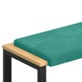 vidaXL Vankúš na lavičku Zamat Tyrkysová Hĺbka 35 cm