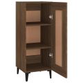 vidaXL Komoda hnedý dub 34,5x34x90 cm spracované drevo