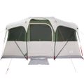 vidaXL Rodinný stan Biela a zelená 435 x 255 x 216 cm Polyester a oceľ