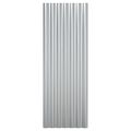 vidaXL Strešné panely 12 ks práškovaná oceľ strieborné 100x36 cm