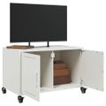 vidaXL TV skrinka biela 68x39x43,5 cm oceľ