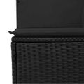 vidaXL Súprava záhradných pohoviek 11 ks Čierna polyratan
