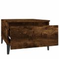 vidaXL Bočný stolík dymový dub 50x46x35 cm spracované drevo