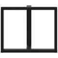 vidaXL Nohy k jedálenskému stolu v tvare T, 2 ks, čierne, 90x35x(72-73) cm, oceľ