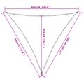 vidaXL Tieniaca plachta 160 g/m² krémová 6x6x6 m HDPE