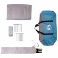 vidaXL 3 osoba Modrá 185T Polyester s PU náterom