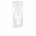 vidaXL Záhradná clona na súkromie Zvieracia potlač Biela 50 x 140 cm