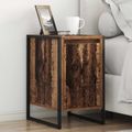 vidaXL Nočný stolík 2 ks Staré drevo 39,5 x 30 x 50 cm