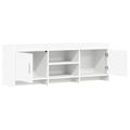 vidaXL TV skrinka 130 x 33 x 47 cm Biela Kompozitné drevo