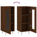 vidaXL Komoda hnedý dub 34,5x34x90 cm spracované drevo