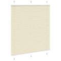 vidaXL plisovaná roleta krémová 115x100 cm Šírka látky 114,4 cm