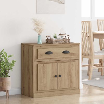 vidaXL Highboard Remeselný dub 70 x 35,5 x 67,5 cm Kompozitné drevo