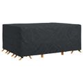 vidaXL Obal na nábytok Jednofarebný Čierna 280 x 204 x 106 cm 600D