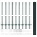 vidaXL Zvarené pletivo s podperami 50 x 1,4 m PVC potiahnutá oceľ