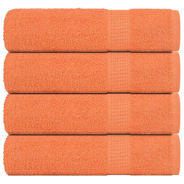 vidaXL Osušky do kúpeľne FROGN 4 ks oranžové 100x150 cm 360 g/m²
