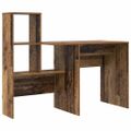 vidaXL Stôl Staré drevo Kompozitné drevo 131,5 x 50 x 106,5 cm