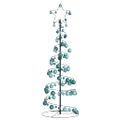 vidaXL LED vianočný stromček s ozdobami 100 LED teplá biela 150 cm