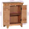 vidaXL Komoda 55x33x75 cm masívne recyklované a akáciové drevo