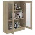 vidaXL Vitrína, dub sonoma 82,5x30,5x115 cm, kompozitné drevo