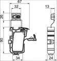 Zbierací kabelový držák KKS 20, s montážnou kostkou, 20 x kabel 3x1,5 mm2 /904974