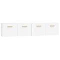 vidaXL Nástenné skrinky 2ks lesklé biele 80x35x36,5cm spracované drevo