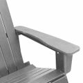 vidaXL Adirondack hojdačka Svetlosivá HDPE