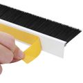vidaXL Samolepiace tesnenia dverí s kefou 2 ks Biela 100 cm