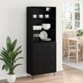 vidaXL Highboard 2 ks Čierny dub 69,5 x 34 x 180 cm