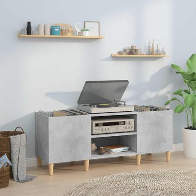 vidaXL Skrinka na platne betónovosivá 121x38x48 cm kompozitné drevo