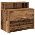 vidaXL Nočné skrinky so zásuvkou 2 ks staré drevo 51x31x47 cm