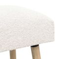 vidaXL lavička Jednofarebný Krémová 60 x 40 x 45 cm Bouclé