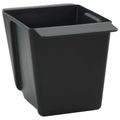 vidaXL Kvetinové boxy pre euro palety 12 ks Čierna 14 x 9 x 9,5 cm