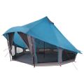 vidaXL Tipi stan so strechou s úložiskom Modrá 508 x 470 x 300 cm taft