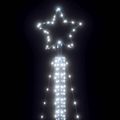 vidaXL LED vianočný stromček 525 LED studená biela 302 cm