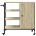 vidaXL Kuchynský vozík dub sonoma 87,5x38,5x84,5 cm kompozitné drevo