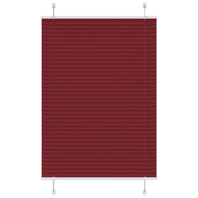 vidaXL plisovaná roleta Bordeaux červená 90x150 cm Šírka látky 89,4 cm