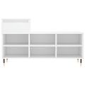 vidaXL Botník biely 102x36x60 cm spracované drevo