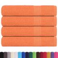vidaXL Saunové osušky FROGN 4 ks oranžové 80x200 cm 360 g/m²