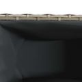 vidaXL Záhradné kvetináče 2 nádoby 2 ks sivé 90x20x40 cm polyratan