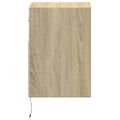 vidaXL TV nástenné skrinky s LED svetlami 2 ks dub sonoma 41x31x45 cm