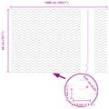 vidaXL Hexagonálny plot 0,5 x 10 m PVC Zelená