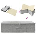 vidaXL Úložné boxy 2 ks látkové 70x40x18 cm sivé