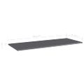 vidaXL Prídavné police 4 ks, lesklé sivé 100x40x1,5 cm, drevotrieska