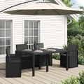 vidaXL Sedadlové a zadné vankúše Polyester Antracitová 47 x 45 x 2 cm