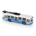 Trolejbus MHD modrý 16 cm - otváracie dvere