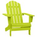 vidaXL Záhradná stolička Adirondack so stolíkom jedľový masív zelená