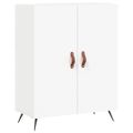 vidaXL Vysoká skrinka biela 69,5x34x180 cm spracované drevo