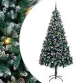 vidaXL Umelý vianočný stromček Zelená 240 cm PVC a Oceľ a Plast