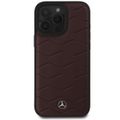 Puzdro Mercedes pre iPhone 16 Pro Max 6,9" MEHCP16X23RWRSR Hardcase MB Waves Koža červená